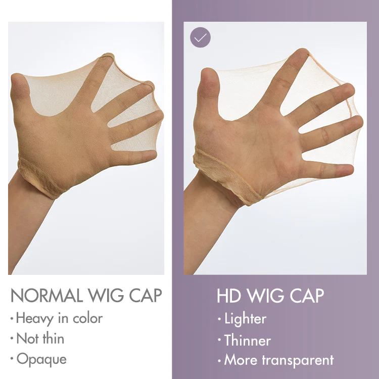 10pcs Stretchy HD Breathable Wig Caps with Non-Slip Elastic Band for Lace Frontal Wigs | Add-on Item - Image 2