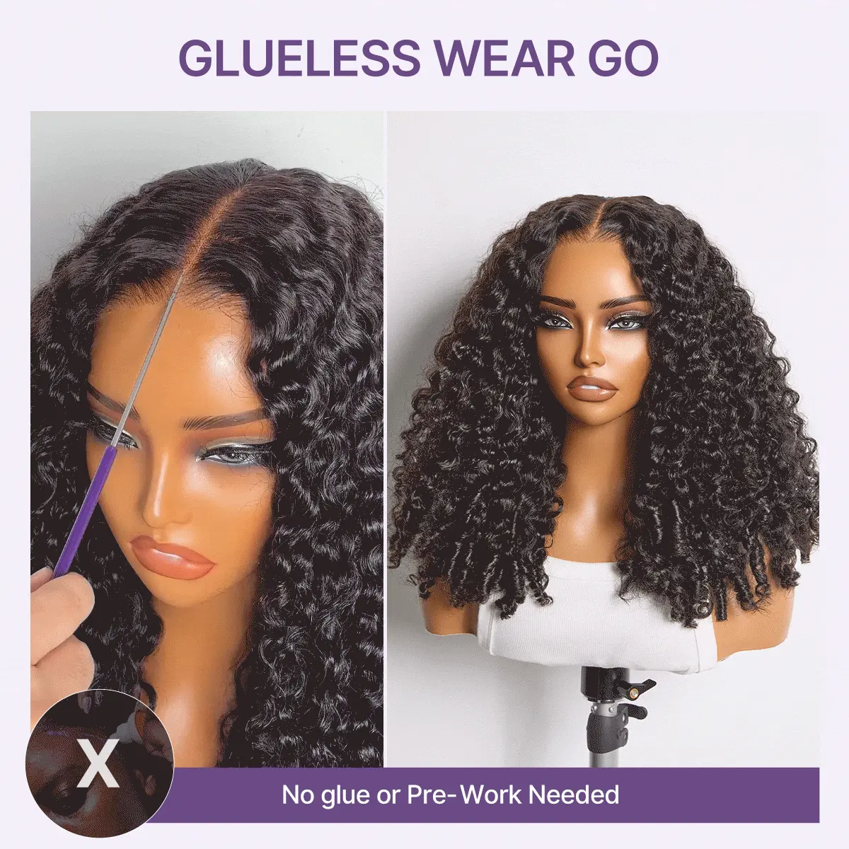 180% Density Burmese Curly Finger Coil Ends Glueless 5x5 Closure HD Lace Wig Pre-Cut Lace - Limited Time Offer - Image 4