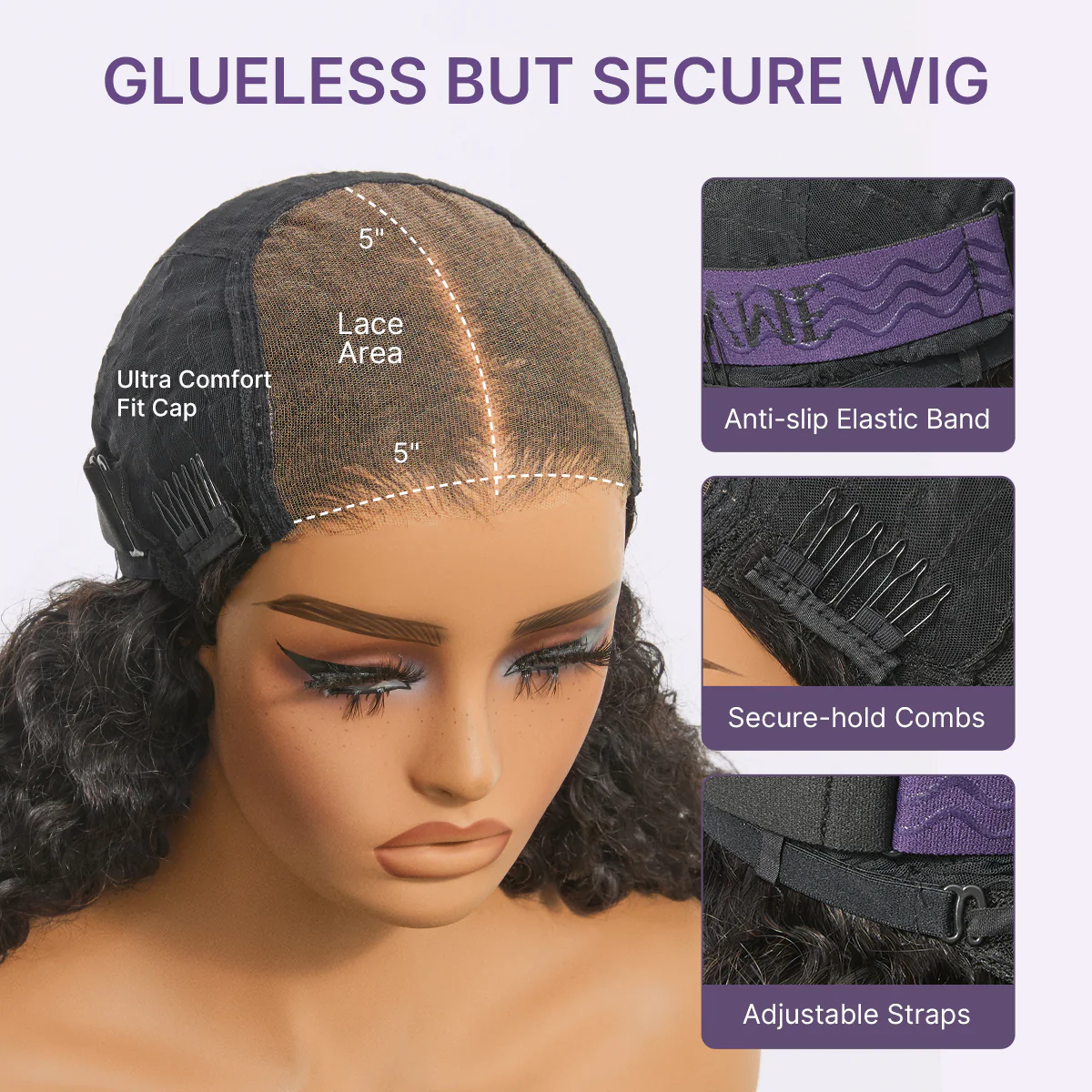180% Density Burmese Curly Finger Coil Ends Glueless 5x5 Closure HD Lace Wig Pre-Cut Lace - Limited Time Offer - Image 6