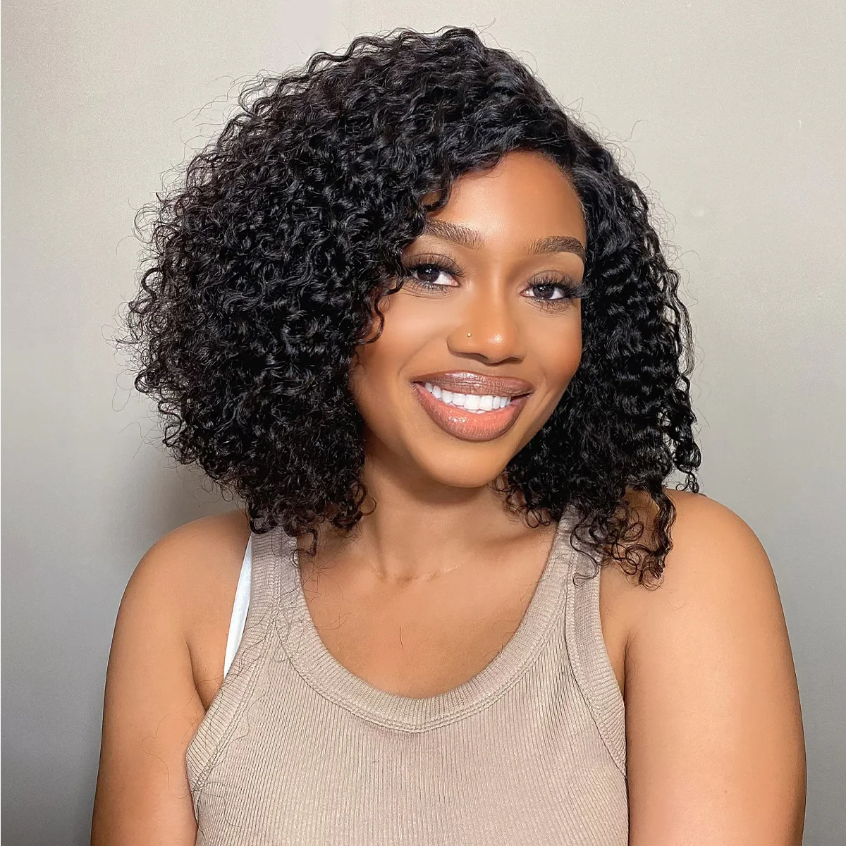 180% Density Kinky Curly PartingMax Glueless 7x6 Closure HD Lace Wig Pre-Cut Lace Flexi-Fit Drawstring Cap - Image 2