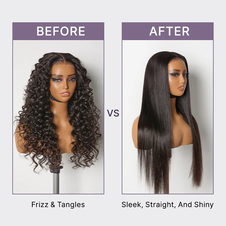 US only | 1PC Hair Straightener, Up to 460°F, Quick, Smooth & Frizz-Free Styling Tool for Wigs and Natural Hair, Travel-Friendly | Add-on item - Image 4