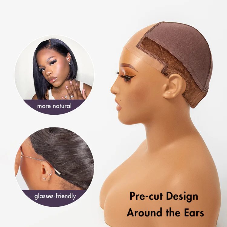 1pc Upgraded Natural Max Wig Cap 2.0 – Non-Slip Wig Gripper with Grip Band & Transparent Lace for Lace Front Wigs - Image 6