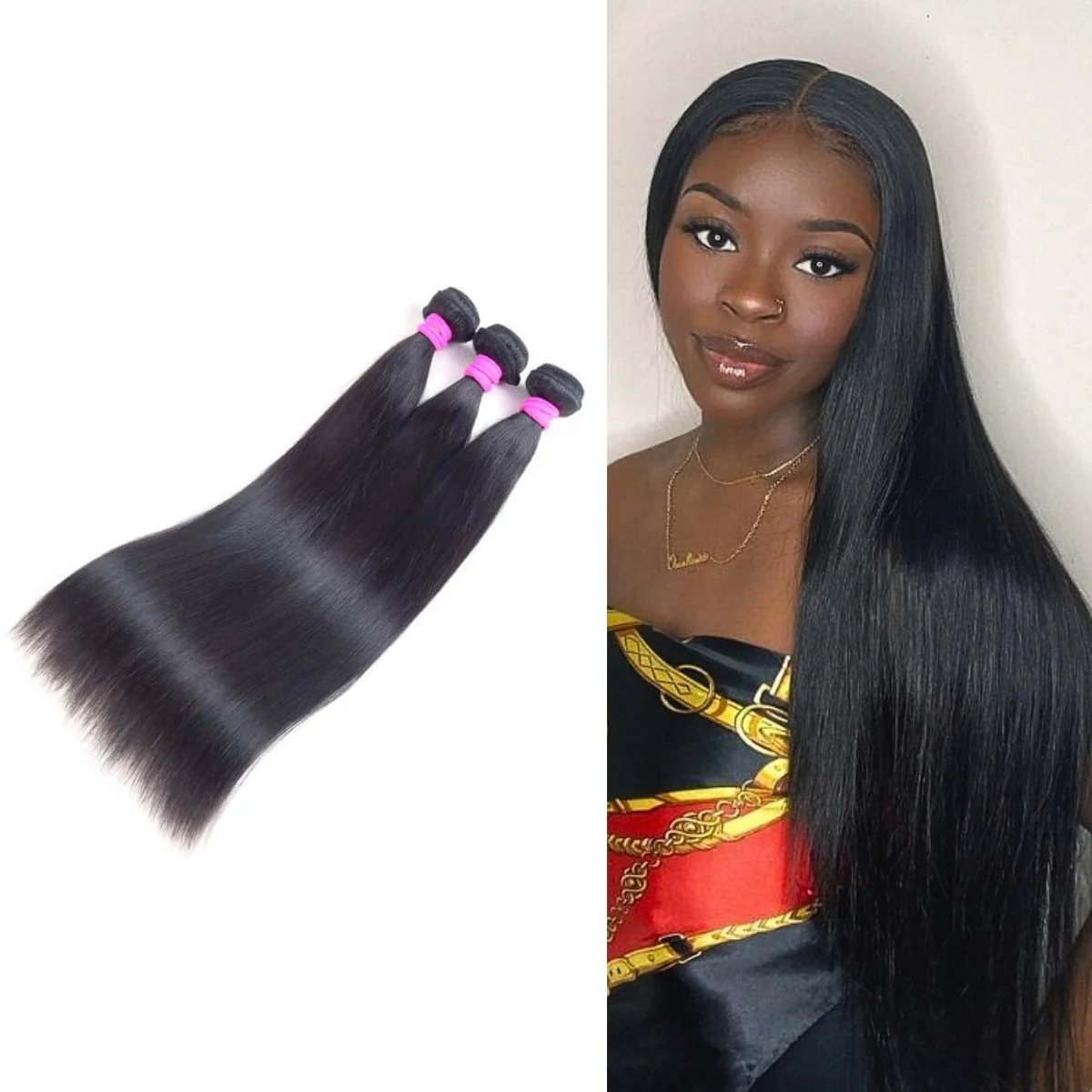 3pcs Body Wave / Water Wave / Deep Wave / Yaki Straight / Silky Straight 100% Virgin Human Hair Bundles - Image 3