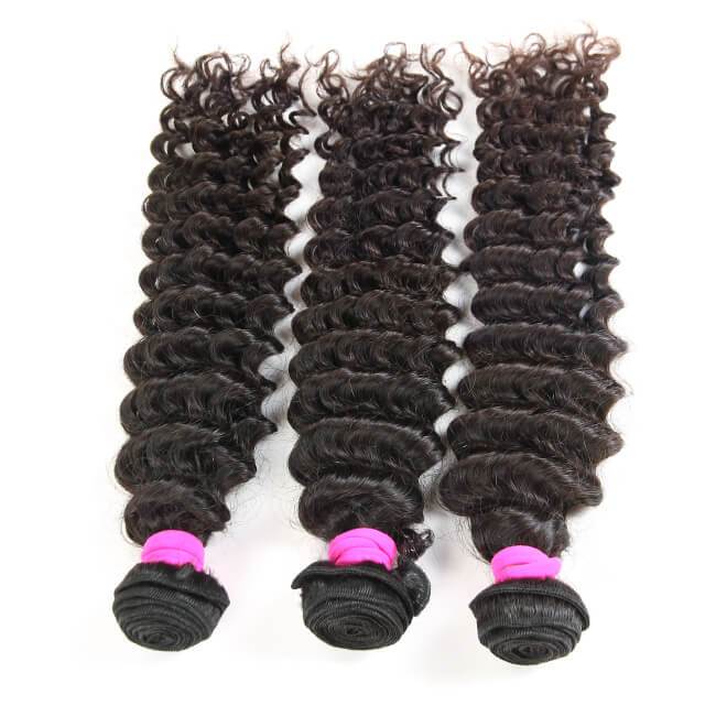 3pcs Deep Wave 100% Virgin Human Hair Curly Bundles - Image 6