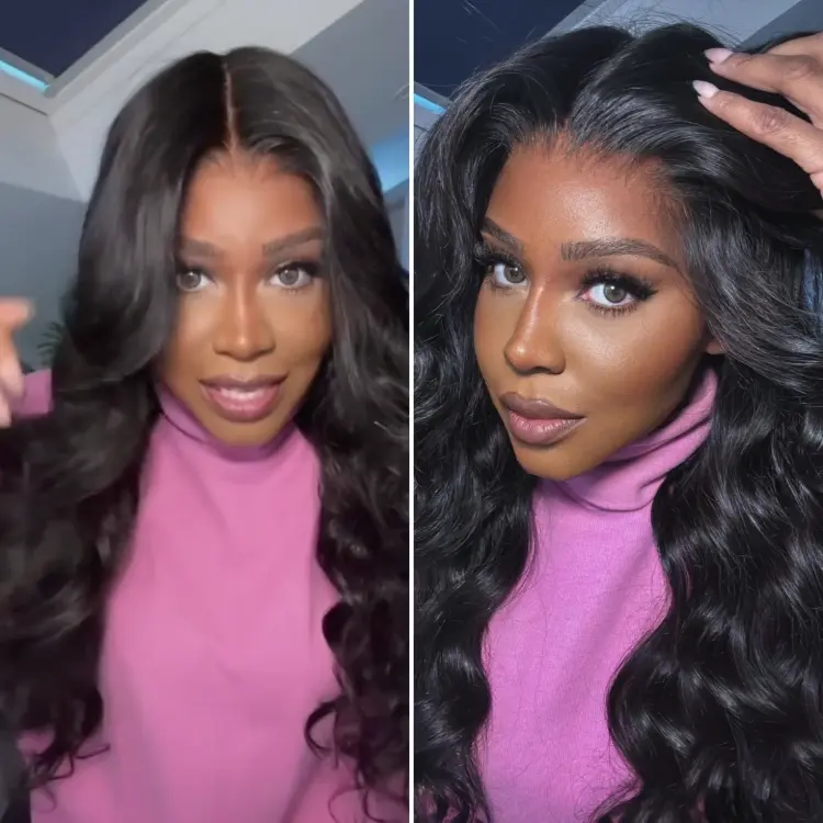 48H Delivery | Luvme All-Day Comfort™ Wig PartingMax Glueless 7x6 Closure HD Lace Loose Body Wave Long Wig Pre-Cut Lace