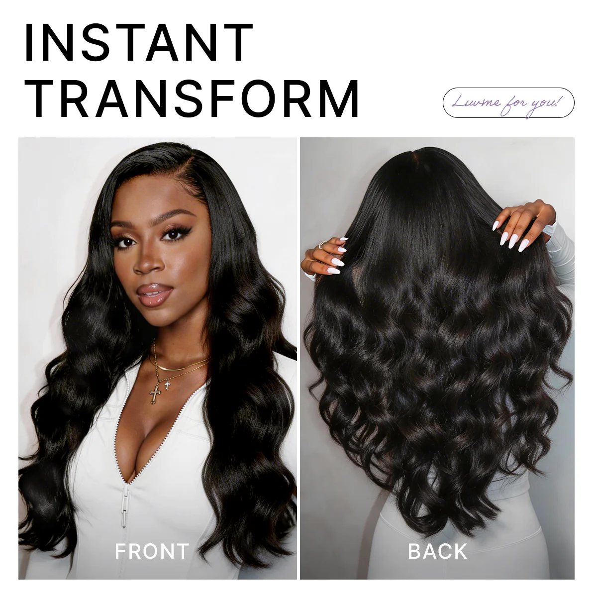 48H Delivery | Luvme All-Day Comfort™ Wig PartingMax Glueless 7x6 Closure HD Lace Loose Body Wave Long Wig Pre-Cut Lace - Image 10
