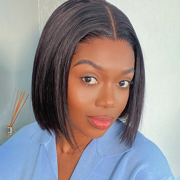 Glueless 5x5 Closure Lace Bob Wig 100% Human Hair - US Only - Image 3
