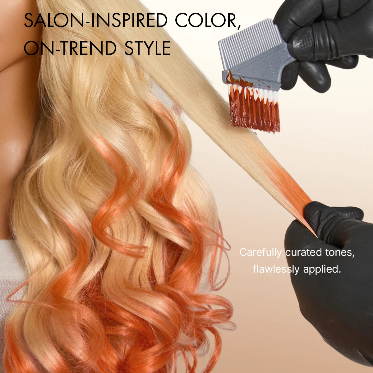 613 Blonde to Ginger Ombre Body Wave Glueless Ear-to-ear 13x4 HD Lace Front Wig Pre-Cut Lace Flexi-Fit Drawstring Cap - Image 5