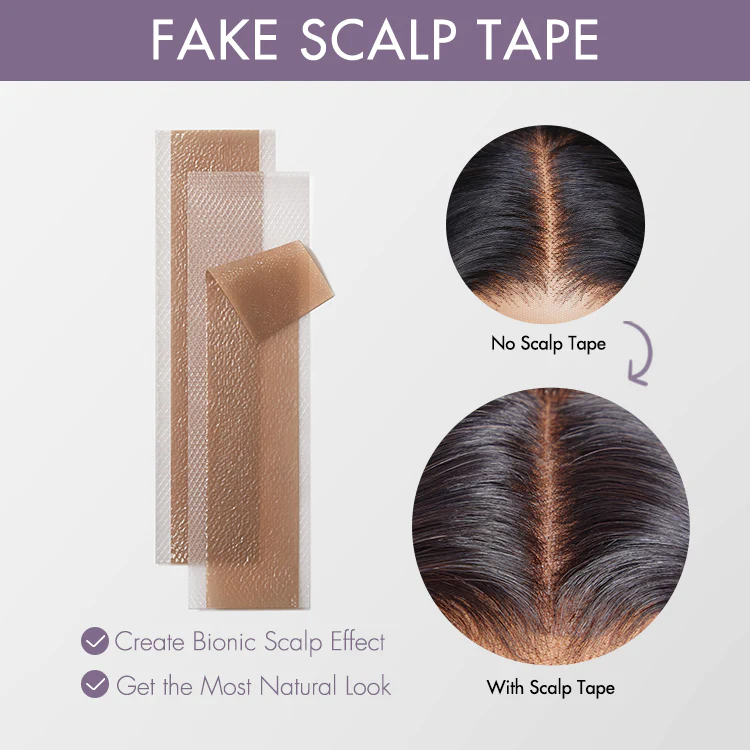 8pcs Fake Scalp Tape for Wigs, Invisible Knots & Grids Eraser | Add-on Item - Image 2