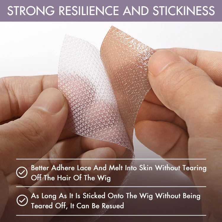 8pcs Fake Scalp Tape for Wigs, Invisible Knots & Grids Eraser | Add-on Item - Image 4