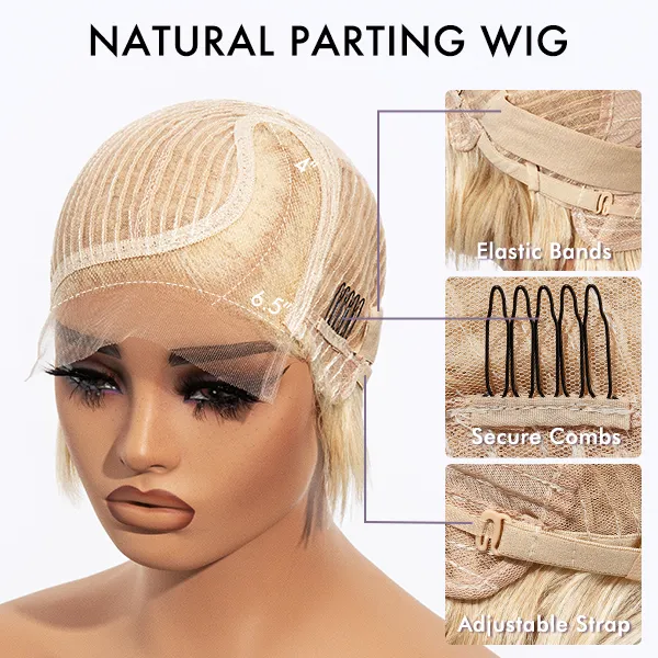 Affordable Pixie Cut Minimalist HD Lace Glueless Wig Pre-Cut Lace - Image 15