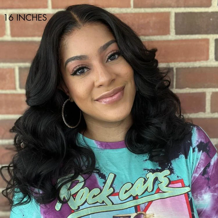 Breathable Cap Loose Body Wave Glueless 5x5 Upgraded Lace Front Mid Part Long Wig - US Only - Image 6