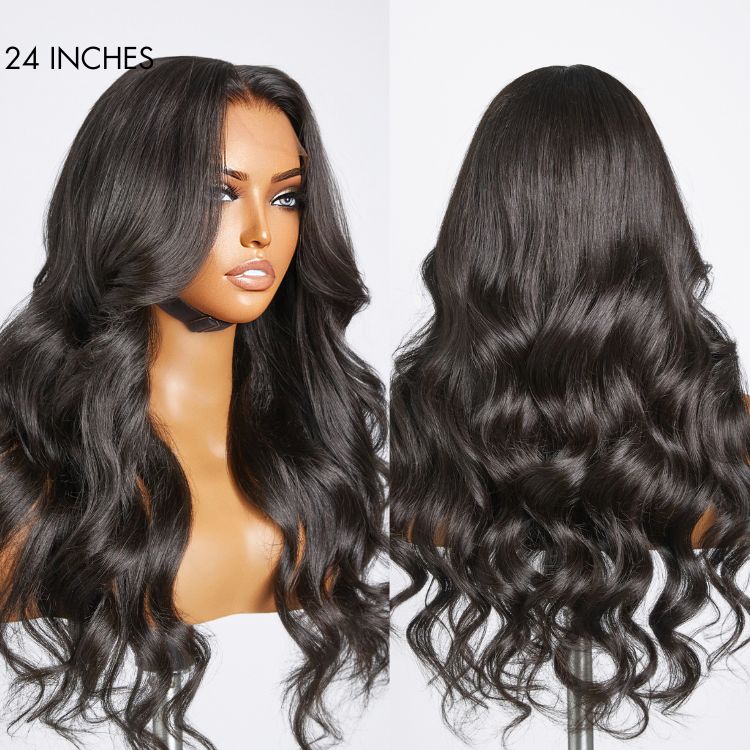 Breathable Cap Loose Body Wave Glueless 5x5 Upgraded Lace Front Mid Part Long Wig - US Only - Image 7