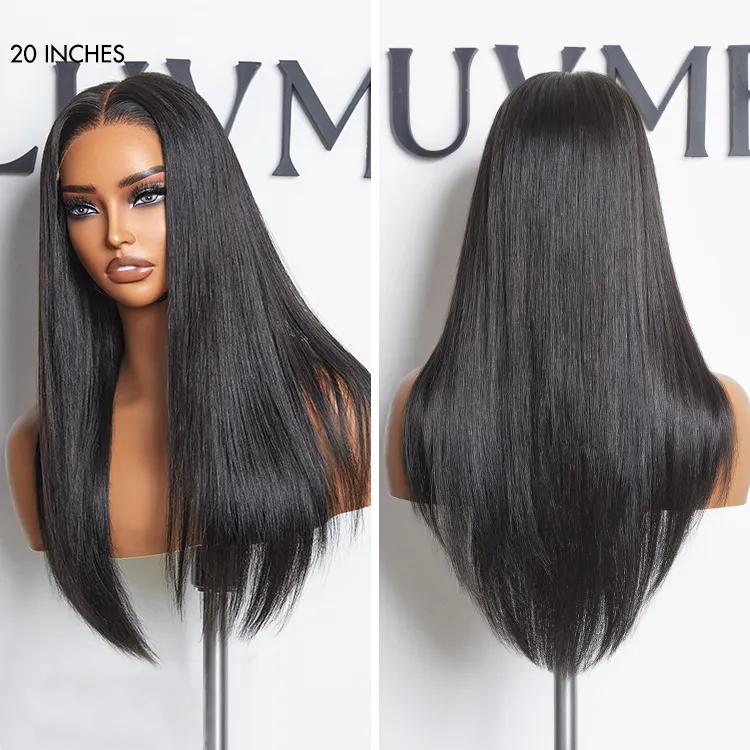 AiryFit™ Scalp Care Wigs - Silky Straight Middle Part Glueless 5x5 Closure Lace Long Wig Pre-Cut Lace - Image 11