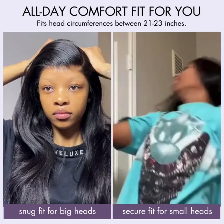 AiryFit™ Scalp Care Wigs - Silky Straight Middle Part Glueless 5x5 Closure Lace Long Wig Pre-Cut Lace - Image 8