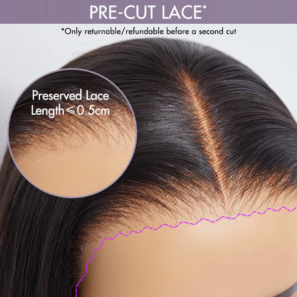 Amanda Honey Brown Highlight Glueless 13x4 Frontal Lace Side Part Long Wig | Large & Small Cap Size - Image 5