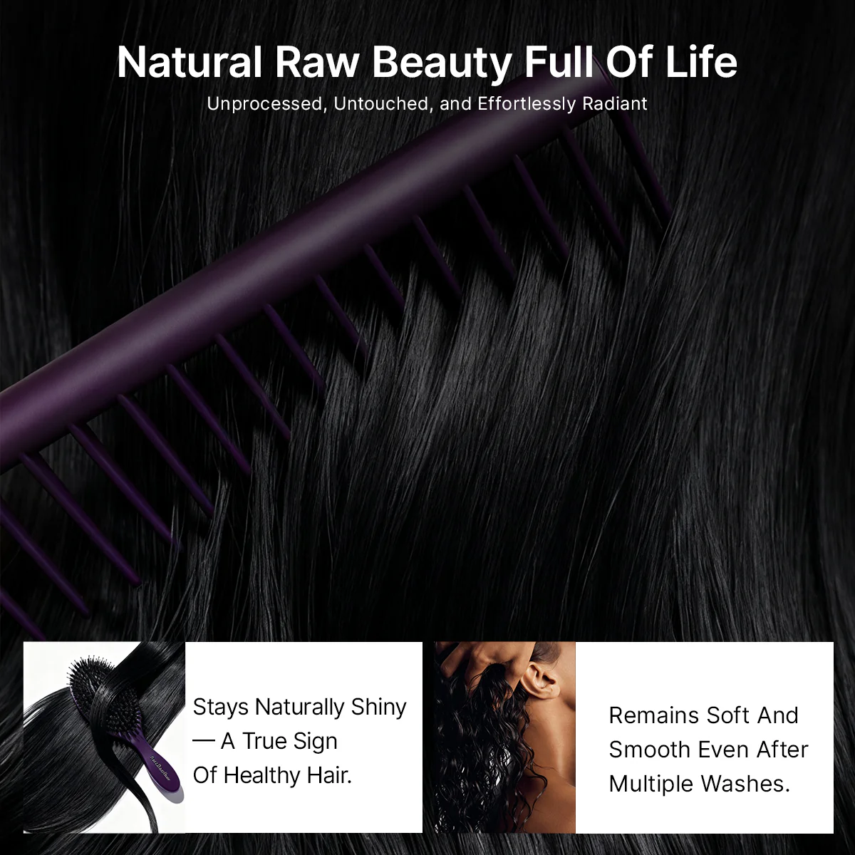 Amara | RawMagic -Natural Black Body Wave 5x5 Closure HD Lace Glueless Wig Human Hair - Image 7