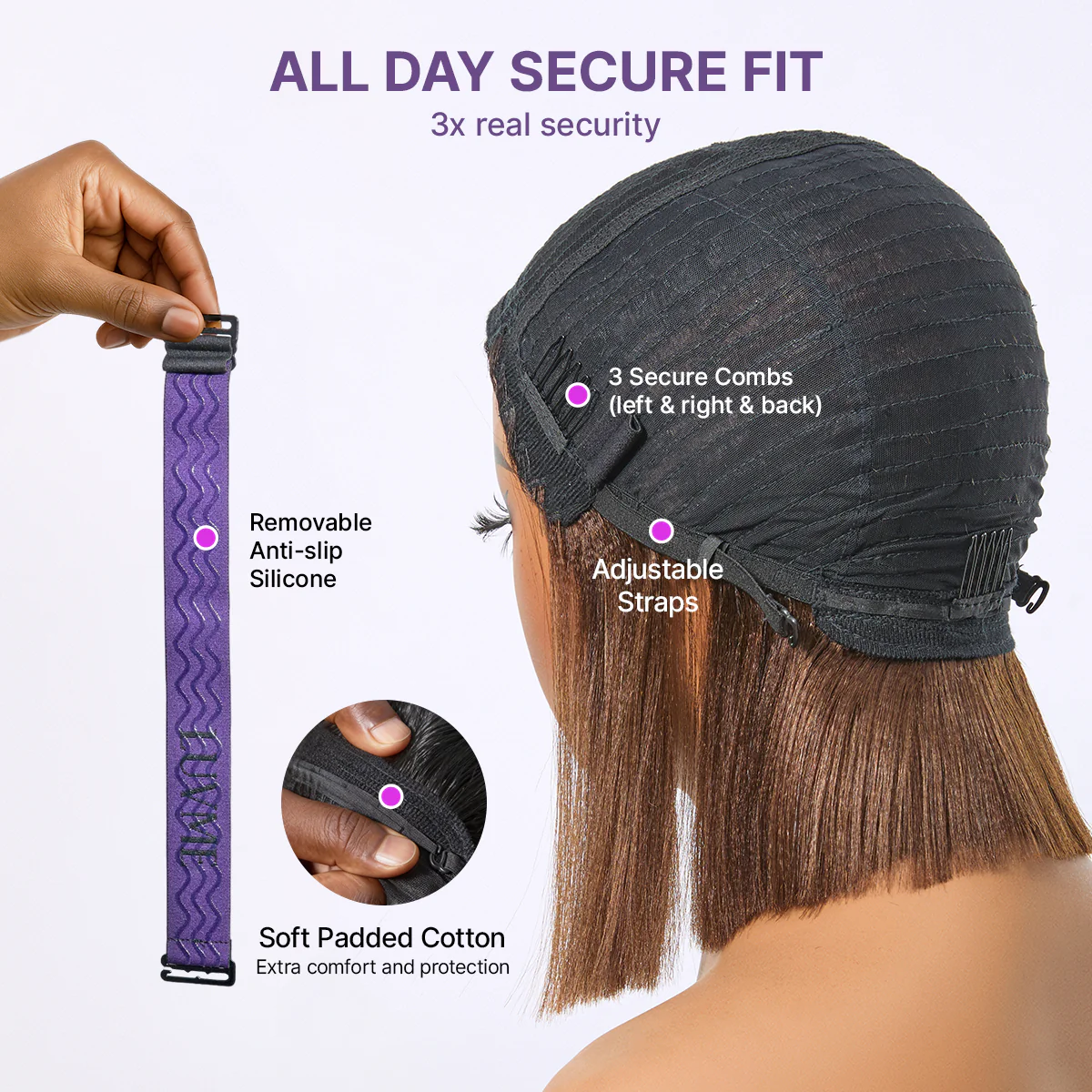 Beginner Friendly Honey Blonde Highlight Yaki Blunt Cut Bob Glueless Minimalist Lace Bob Wig with Bangs - Image 12