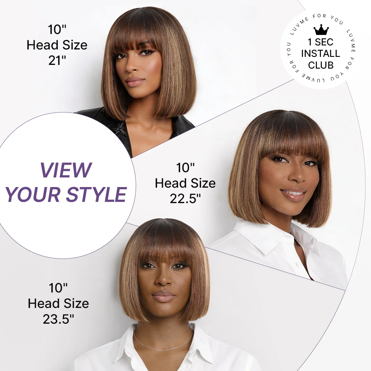 Beginner Friendly Honey Blonde Highlight Yaki Blunt Cut Bob Glueless Minimalist Lace Bob Wig with Bangs - Image 9