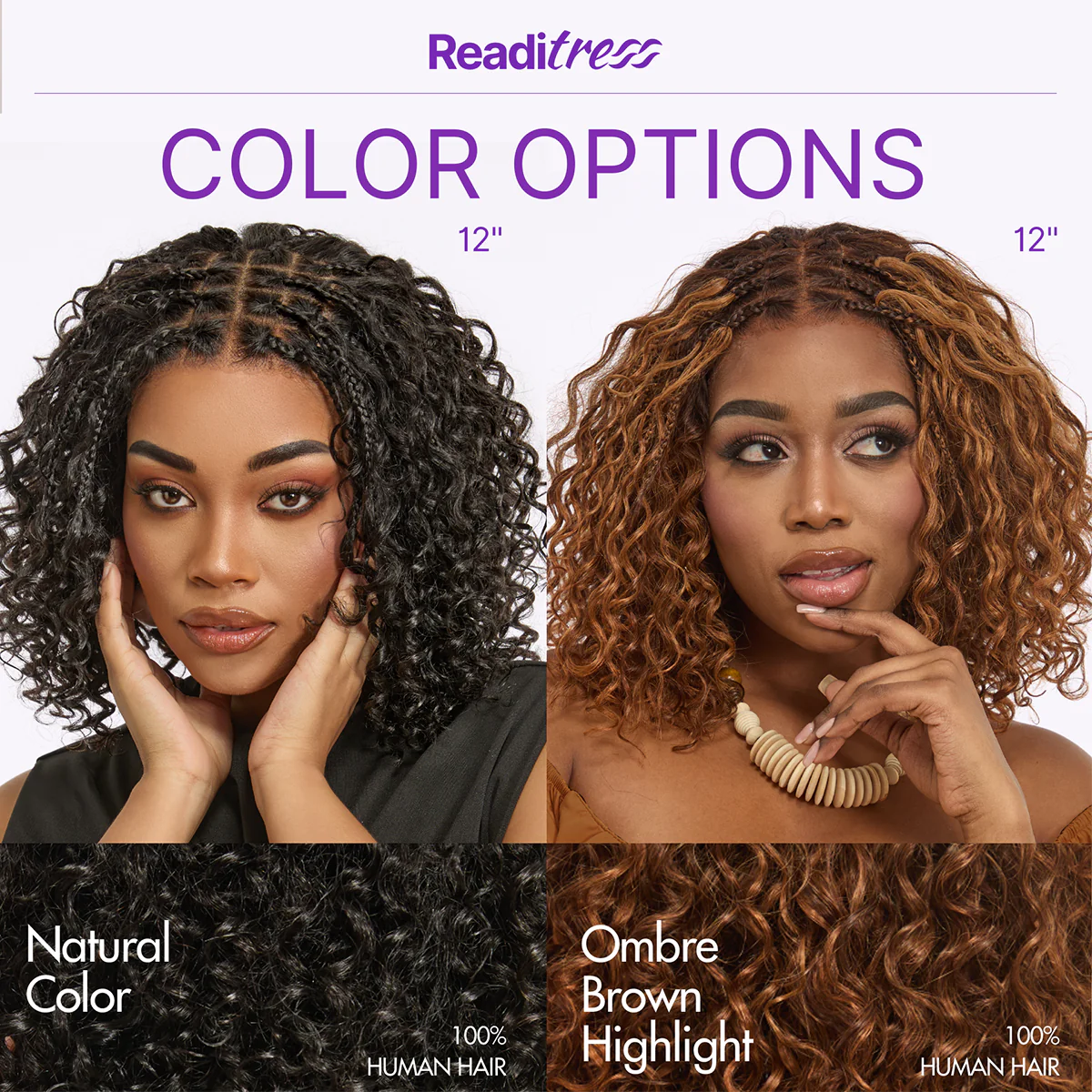 Readitress™ Boho Braids Deep Curly Glueless 5x5 Closure Lace with Braided Top Human Hair Wig Pre-Cut Lace - Image 16