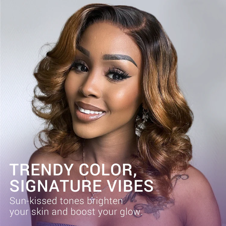 Bouncy Blonde Light Weight Left C Part Loose Wave Glueless 5x5 Closure Lace Wig Breathable Cap - US Only - Image 2
