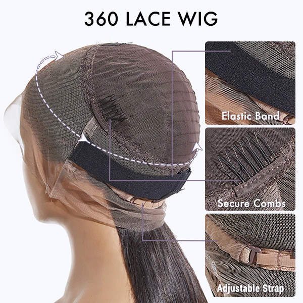 Luvme Hair 180% Density | 360 Lace Pre-Plucked Long Wig (Body Wave / Straight / Water Wave) - US Only - Image 7