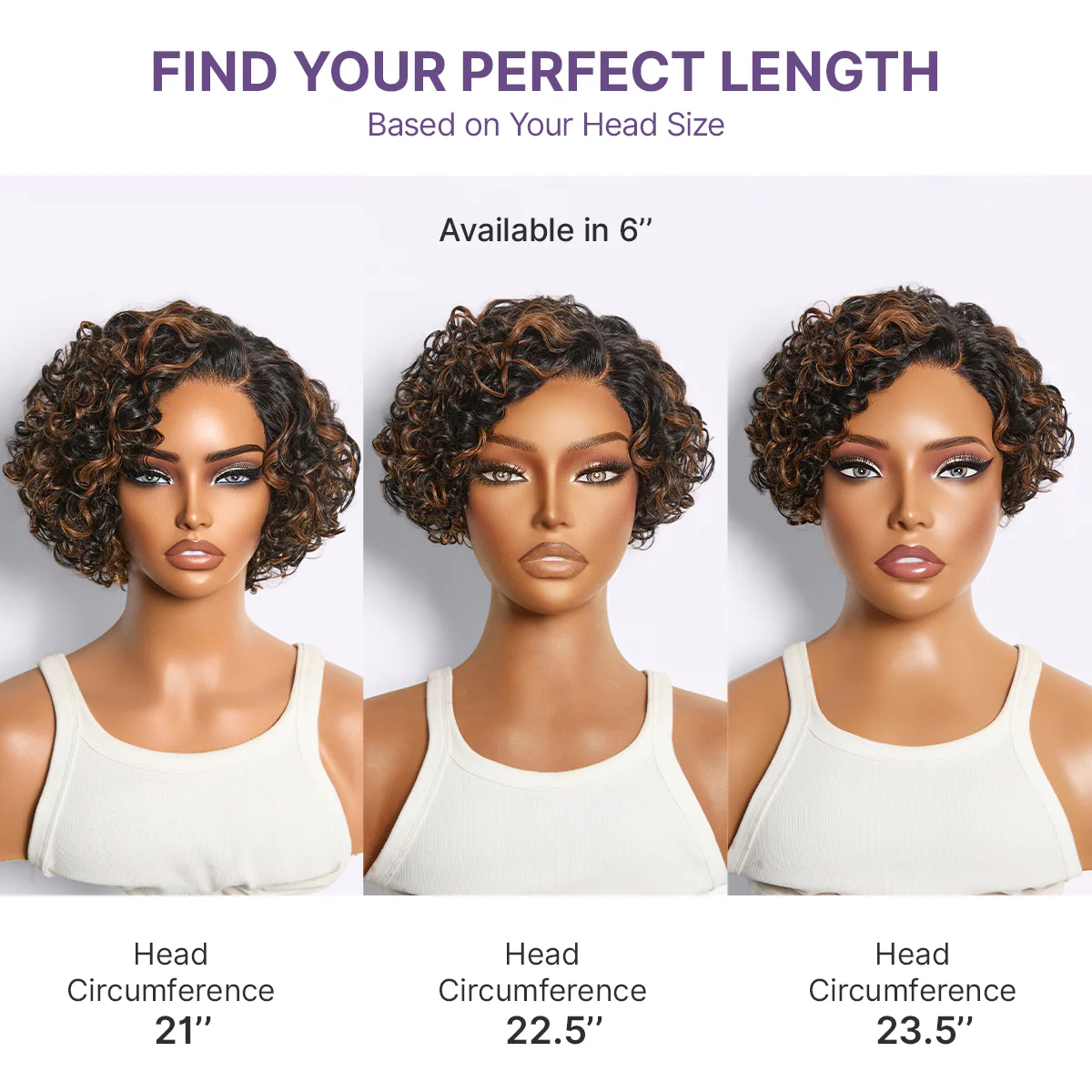 Brown Highlight Water Wave Pixie Cut Glueless Minimalist HD Lace Short Curly Wig - Image 10