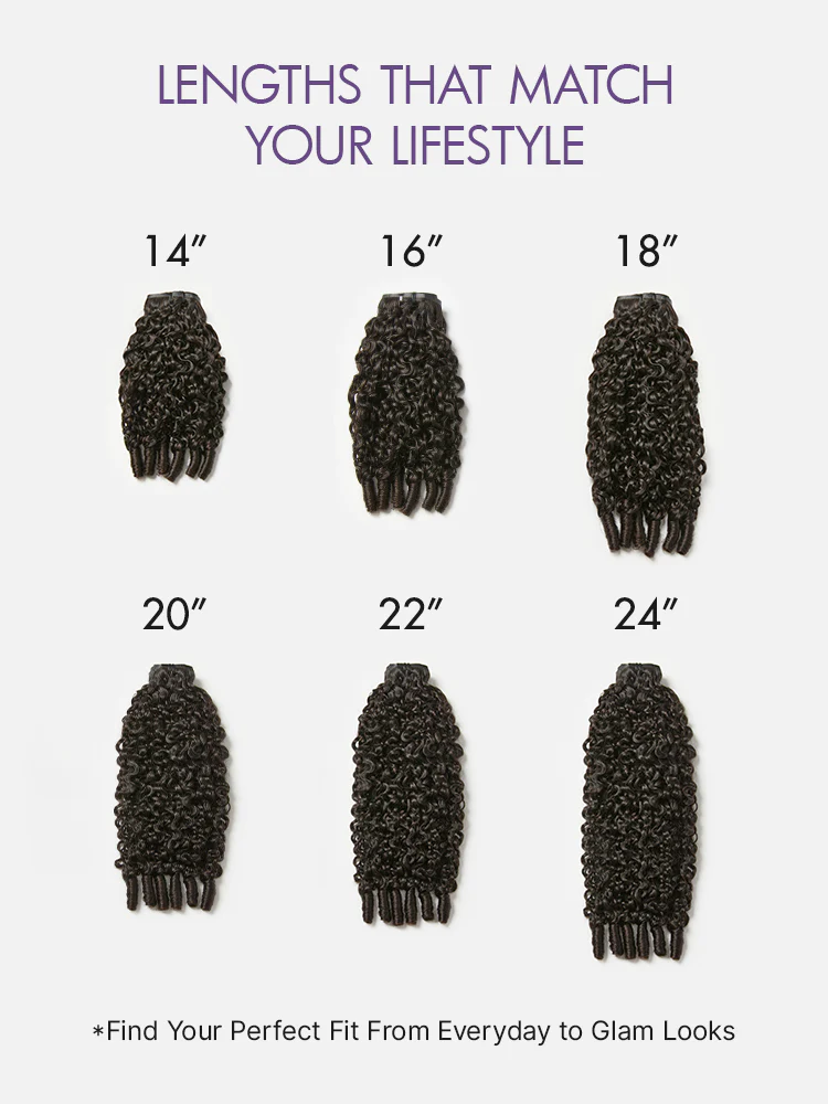 Burmese Curly Finger Coil Ends Seamless Clip in Extensions Real Human Hair Pieces 135g 9pcs / 7pcs with Free Gift - Image 7