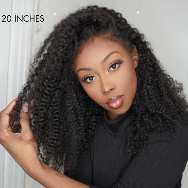4C Edges | Realistic Kinky Edges Afro Curly Glueless Long Wig 100% Human Hair -US Only - Image 7