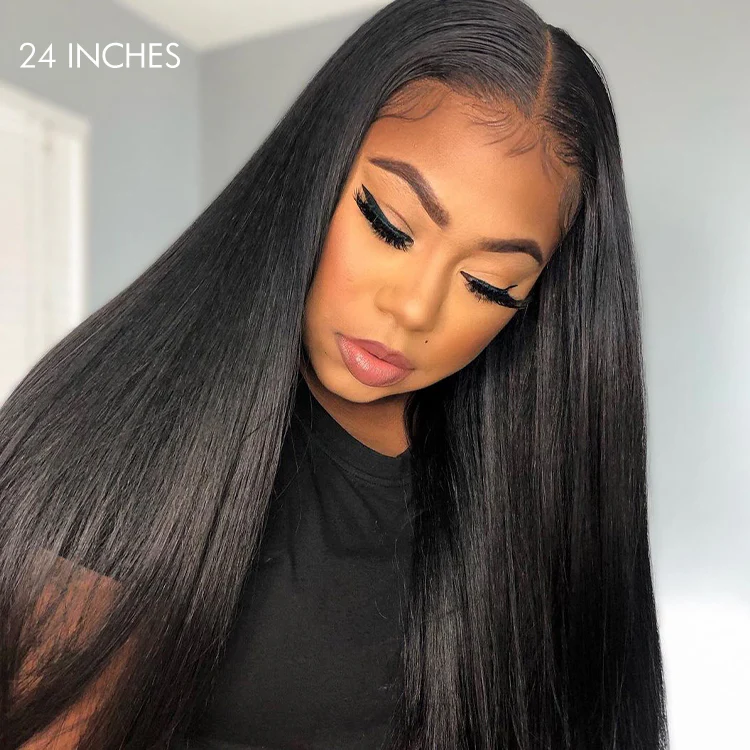 200% Mega Density | Silky Straight Glueless 5x5 Closure HD Lace Long Wig - US Only - Image 2
