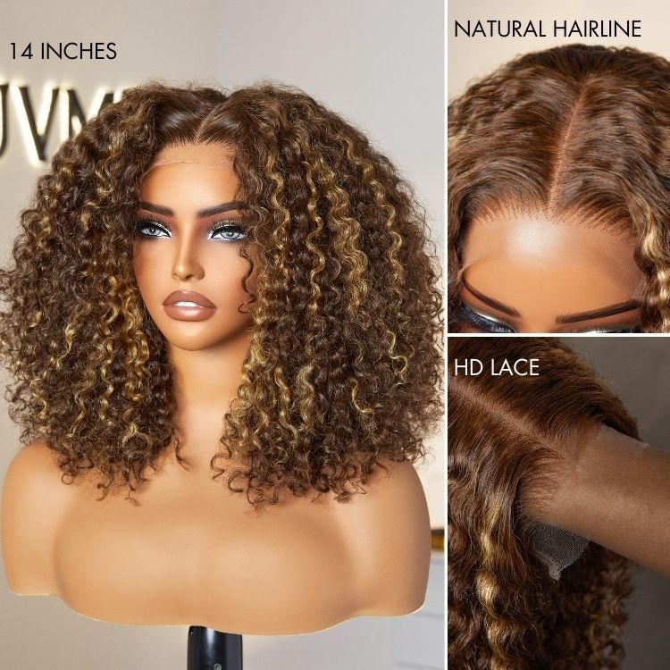 Crownease™ Go Natural Ease | Soft Kinky Curly Glueless 5x5 Closure HD Lace Wig Ready to Go - Image 9