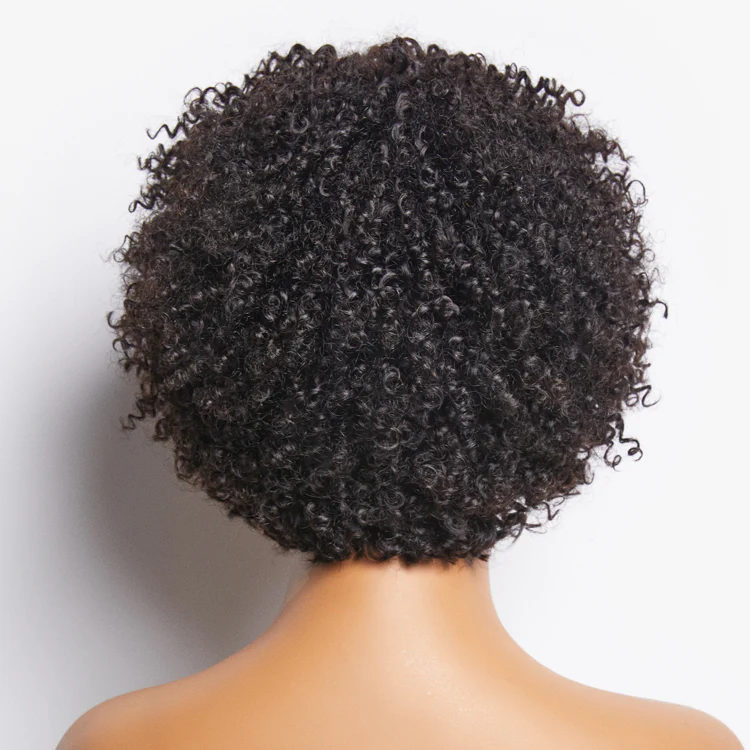 Dark Red / Blonde Highlights / Natural Black Afro Curls Glueless Ready to Go Wig Beginner Friendly - US Only - Image 5