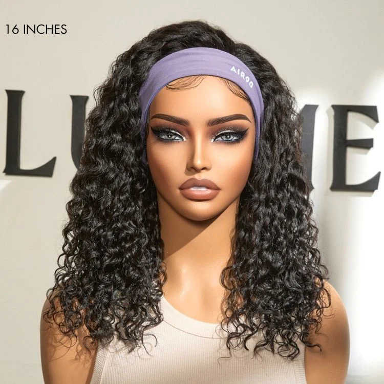 Black Deep Wave Headband Wig (Get Free Trendy Headbands) - Image 7