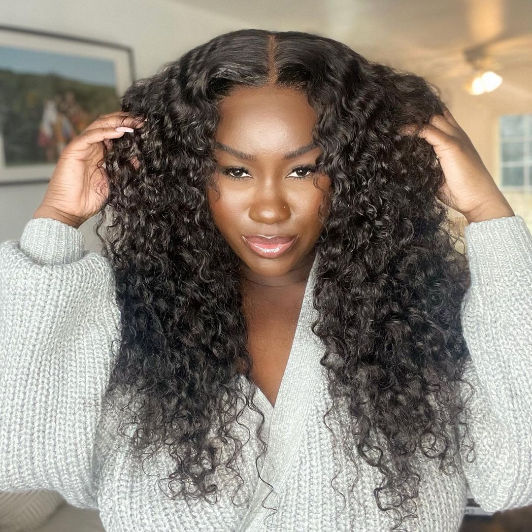 Deep Wave U Part Quick & Easy Affordable 100% Human Hair Wig - Image 3