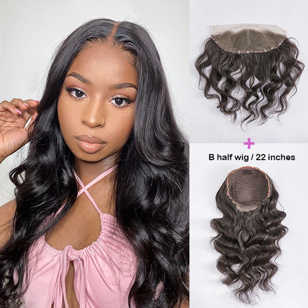 Detachable 13x4 Lace Frontal Lego Wig, Length Switched Arbitrarily | Free Combination - Image 3