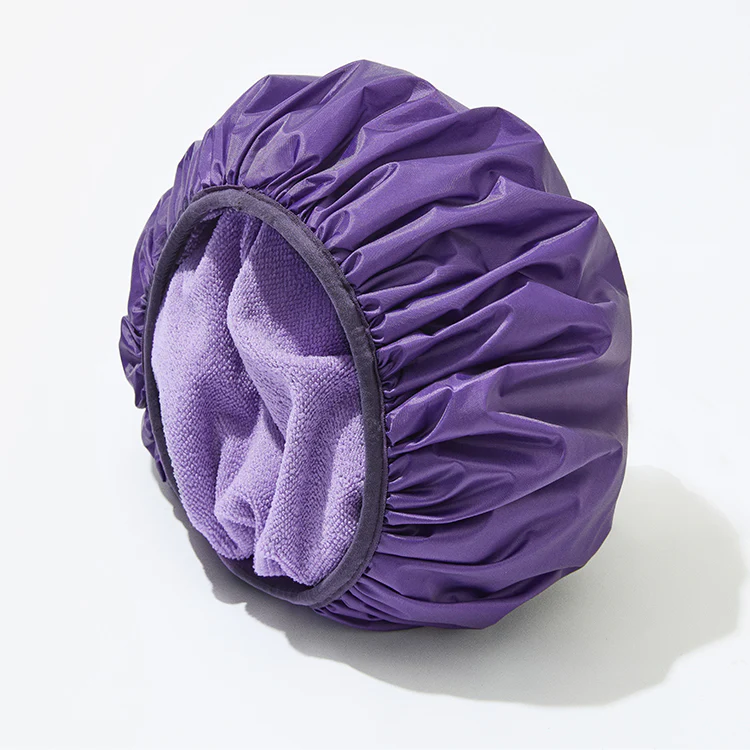 Dual-Layer Shower Cap 1pc, Perfect for All Hair Lengths, Breathable & Comfortable - Image 3