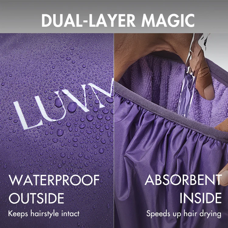 Dual-Layer Shower Cap 1pc, Perfect for All Hair Lengths, Breathable & Comfortable - Image 5