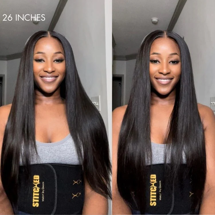 Effortless Straight 4x4 Closure Lace Glueless Mid Part Long Wig 100% Human Hair -US Only - Image 6