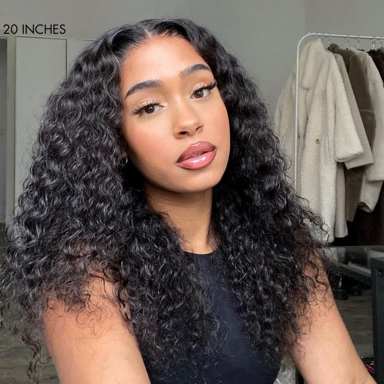 Exclusive Sale | Body Wave / Straight / Kinky / Deep Wave Human Hair U Part Wig - Image 14