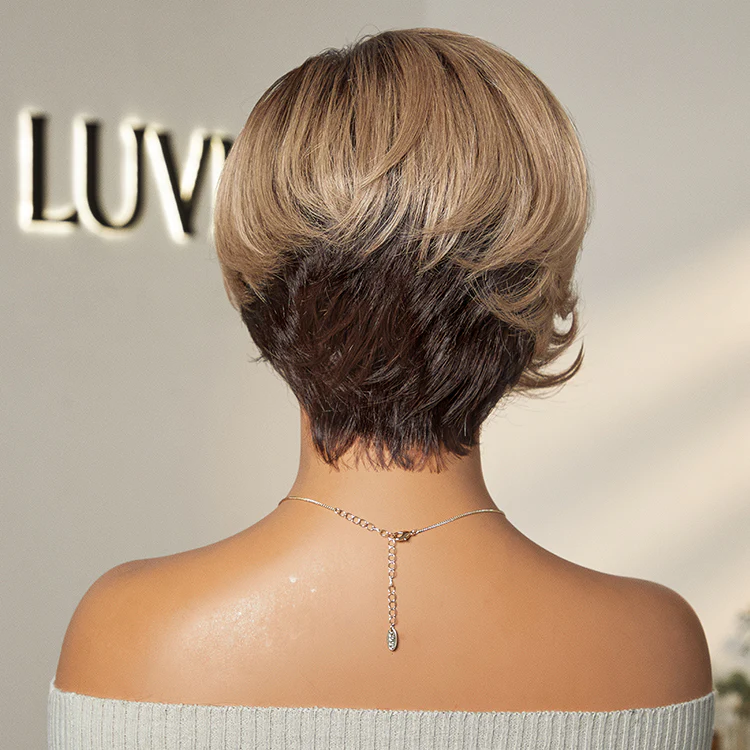 Exclusive Sale | Mature Boss Style Affordable Pre-styled Short Pixie Cut Glueless HD Lace Wig Pre-Cut Lace - Image 10
