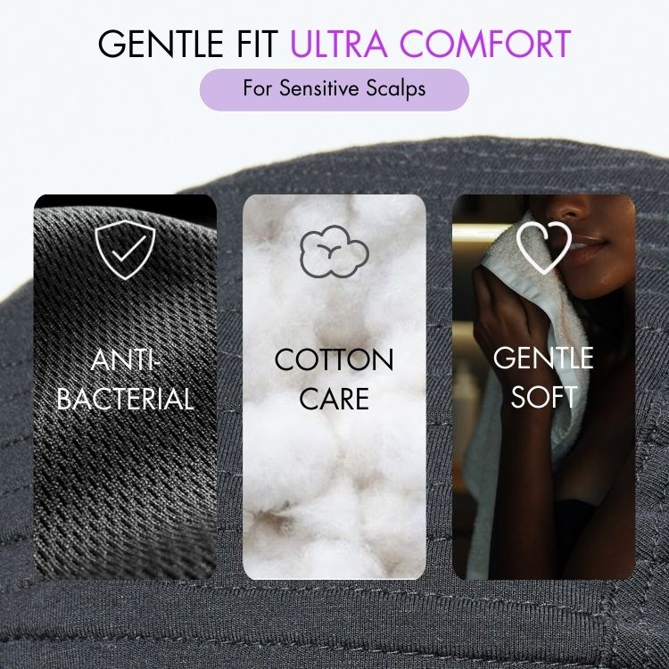 Exclusive Sale | Throw On & Go Short Cut with Bangs Wig Ultra Comfort Cotton Cap Glueless Wig Hair Loss Friendly - US Only - Image 4