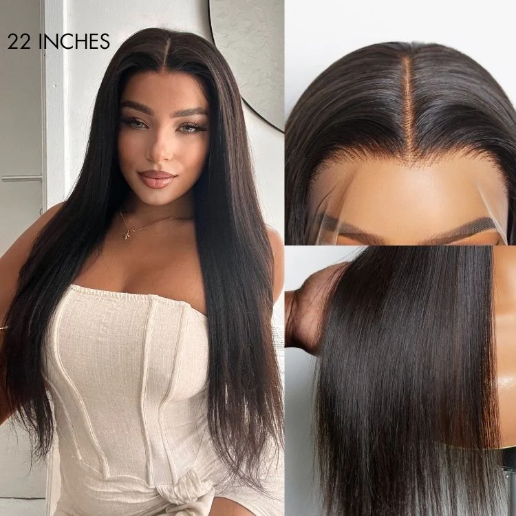 Special Deal | Luvme Hair Full Lace Classy Natural Black Body Wave / Straight Free Parting Half Up Half Down Wig - Image 6