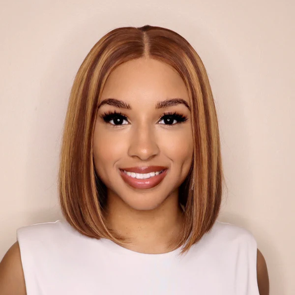 Glueless Piano Highlight 4x4 Closure Bob Wig - US Only - Image 3