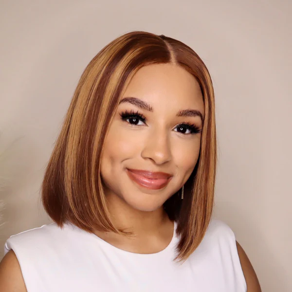 Glueless Piano Highlight 4x4 Closure Bob Wig - US Only - Image 4