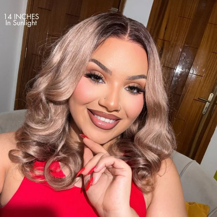 Ash Blonde Loose Body Wave 5x5 Closure Lace Glueless Wig Breathable Cap - Image 5