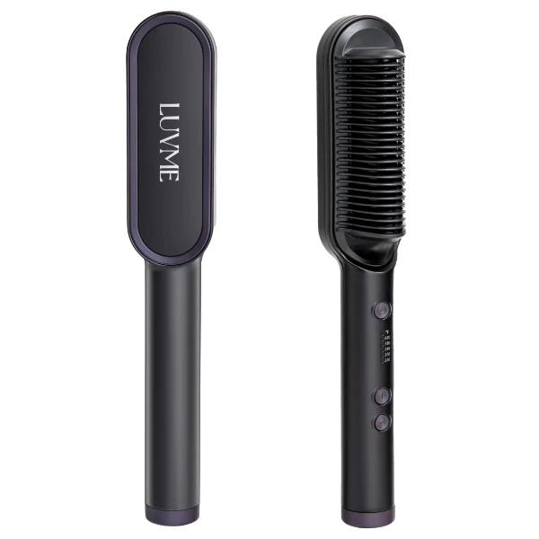 Hair Straightener Comb with US Plug, Built-in Ceramic Heating Plate, 20s Fast Heating & 5 Temp Settings & Anti-Scald for Professional Salon at Home | US Only - Image 5