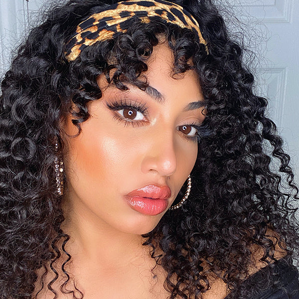 Throw On & Go Deep Wave No Lace Glueless Long Headband Wig 100% Human Hair - US Only - Image 8