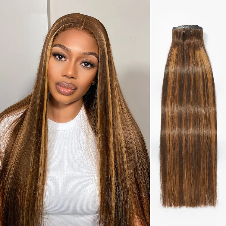 Highlights Silky Straight / Kinky Curly / Deep Wave Clip in Extensions Human Hair 135g 9pcs / 7pcs with Free Gift - Image 5