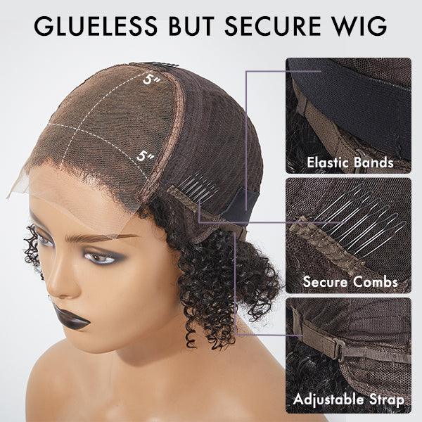 Layered Bob Glueless 5x5 Closure Lace Short Wig Pre-Cut Lace - US Only - Image 4