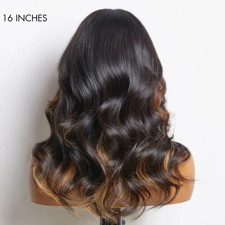 Combo Highlight Loose Wave Glueless 5x5 Closure HD Lace Wig | Large & Small Cap Size - Image 3